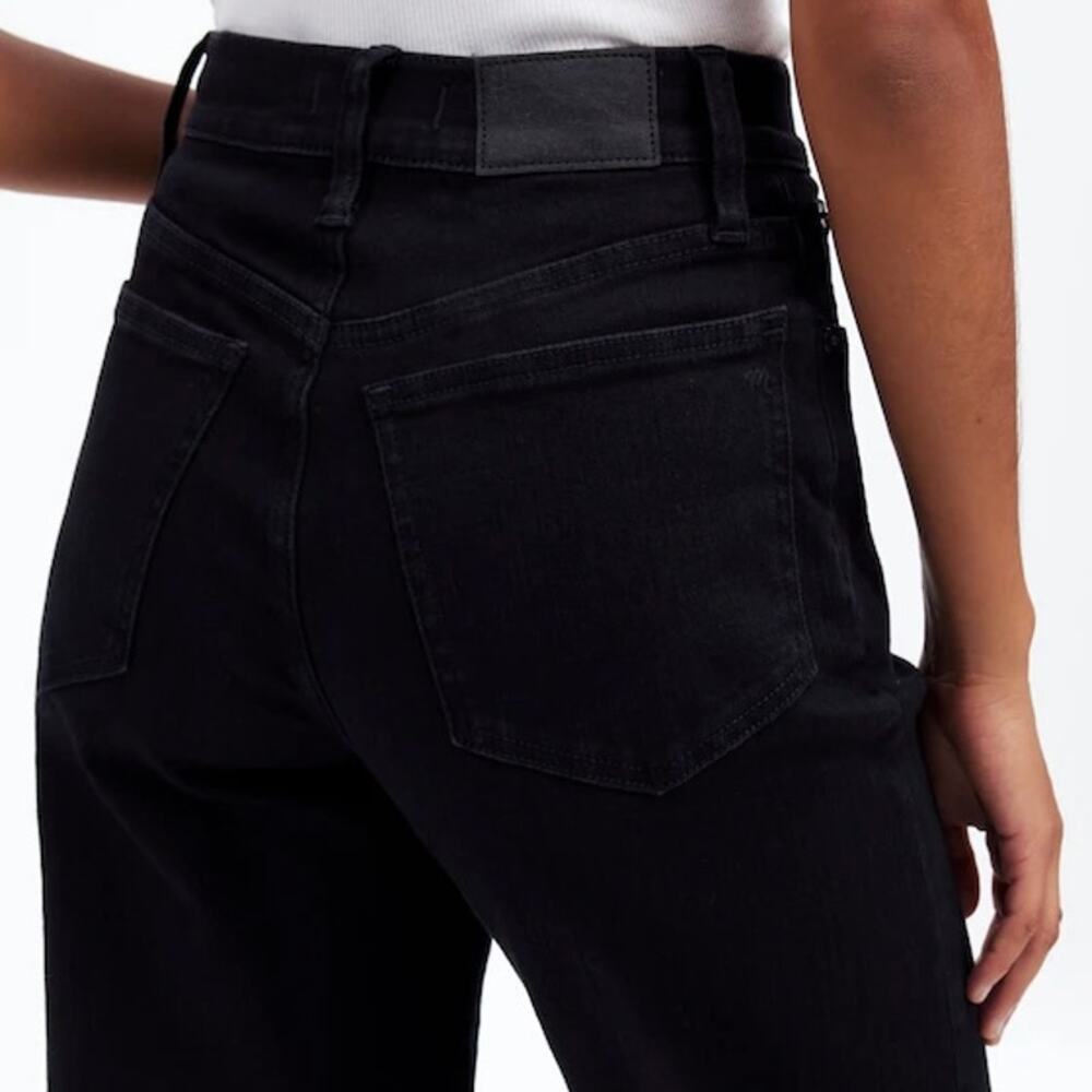 Madewell The Perfect Vintage Wide-Leg Jeans size 30 Black Rinse - Picture 7 of 16